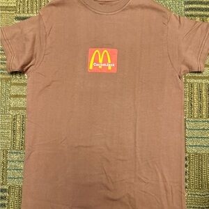 Travis Scott Cactus Jack McDonalds Collab Tee shirt sesame brown